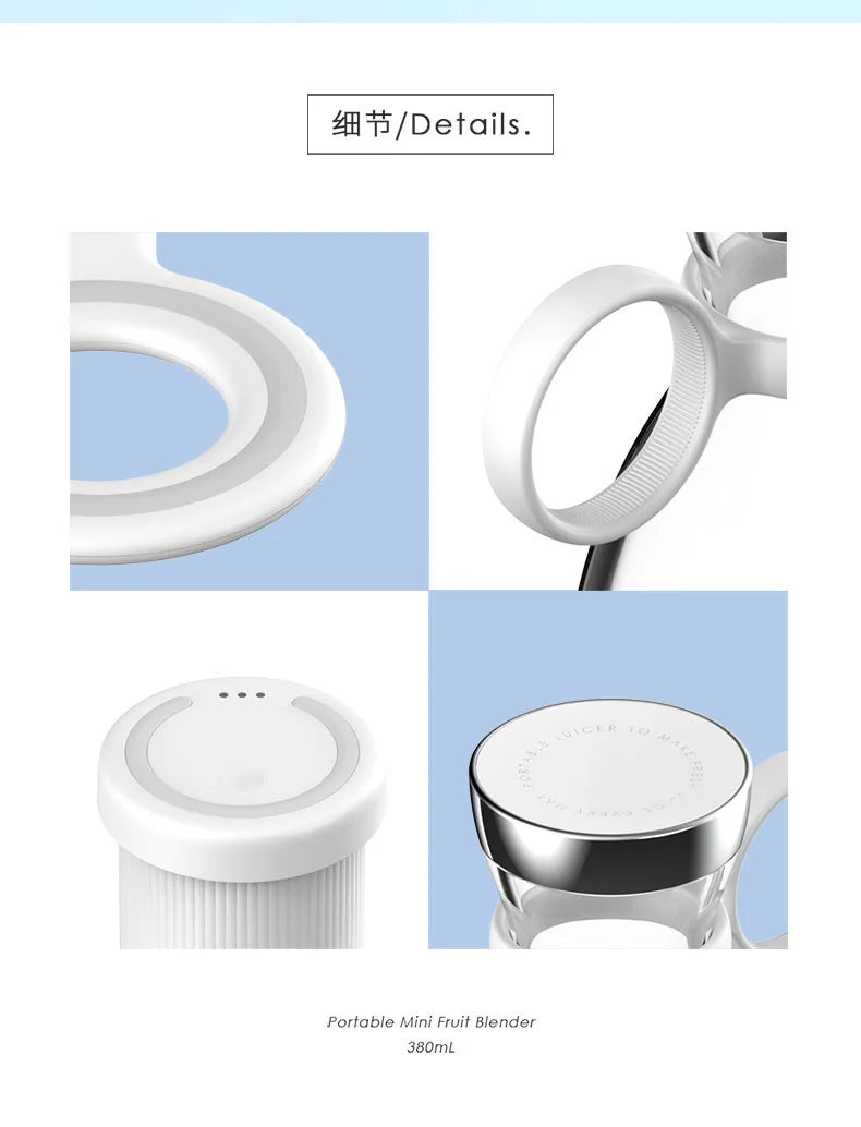 Portable Electric Juicer Blender Usb Mini Fruit Mixers