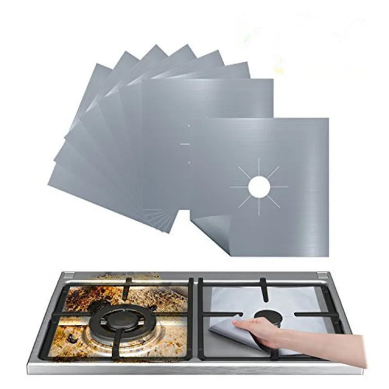1/4PC Stove Protector Cover Liner Gas Stove Protector Gas