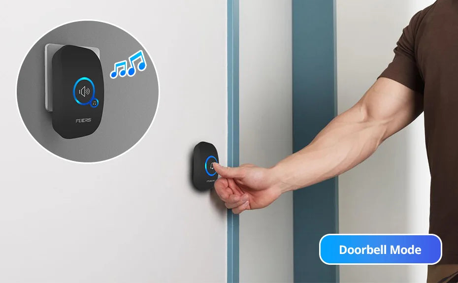 Fuers Wireless Doorbell Home Welcome Smart Door bell