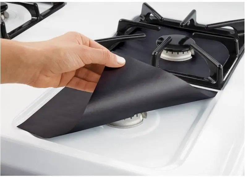 1/4PC Stove Protector Cover Liner Gas Stove Protector Gas