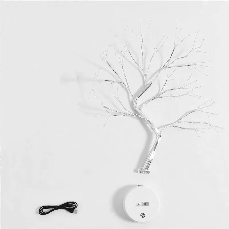 LED Night Light Mini Christmas Tree Copper Wire