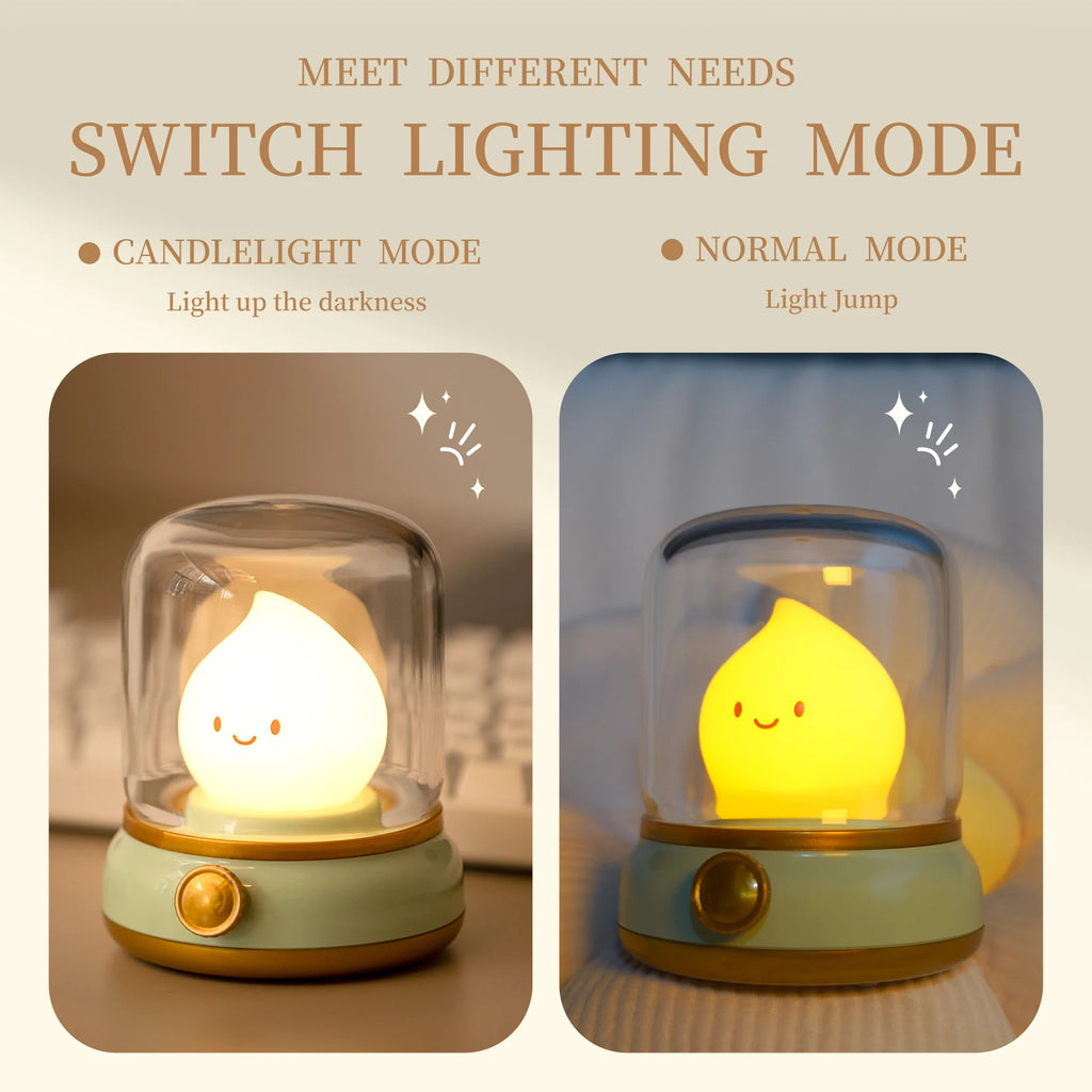 BANDIAN Mini Night Lamp Desktop LED Cute Flameless