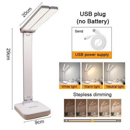 LED Desk Lamp 3 Levels Dimmable Touch Night Light