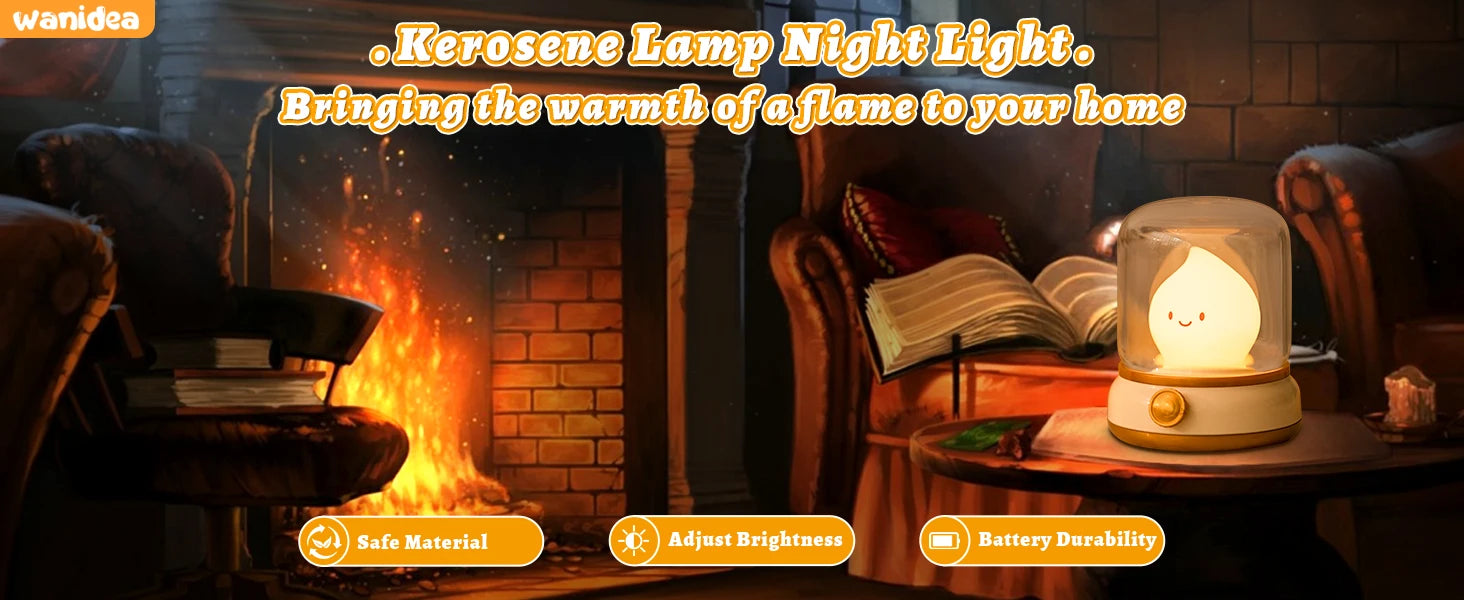 BANDIAN Mini Night Lamp Desktop LED Cute Flameless