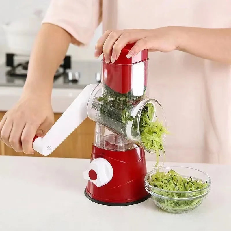 Multifunctional Roller Vegetable Cutter Hand Crank Home