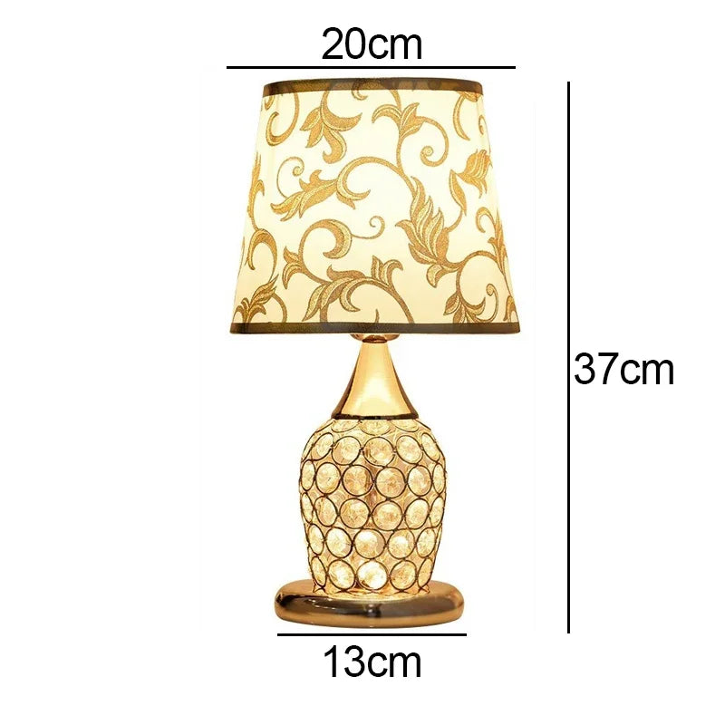 European-Style Crystal Table Lamp Ins Simple Modern