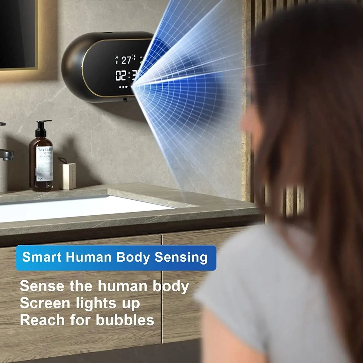 Creative Liquid Foam Soap Dispensers Time Temperature