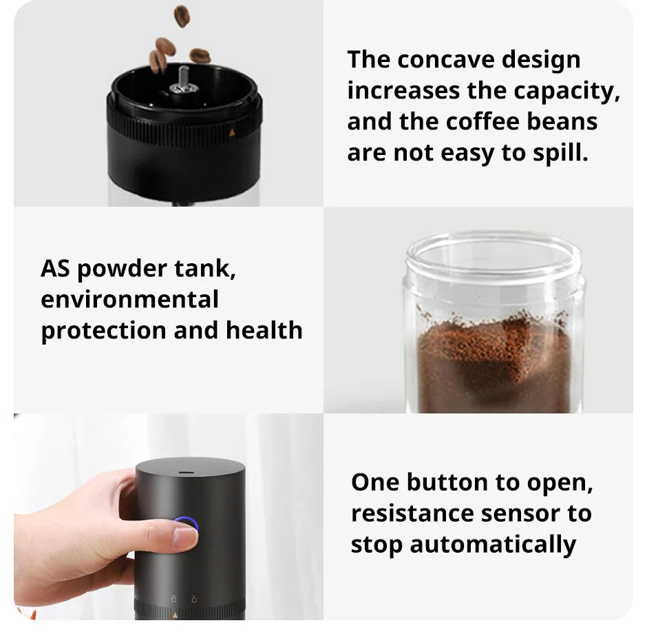 Coffee Grinder TYPE C USB Charge Professional