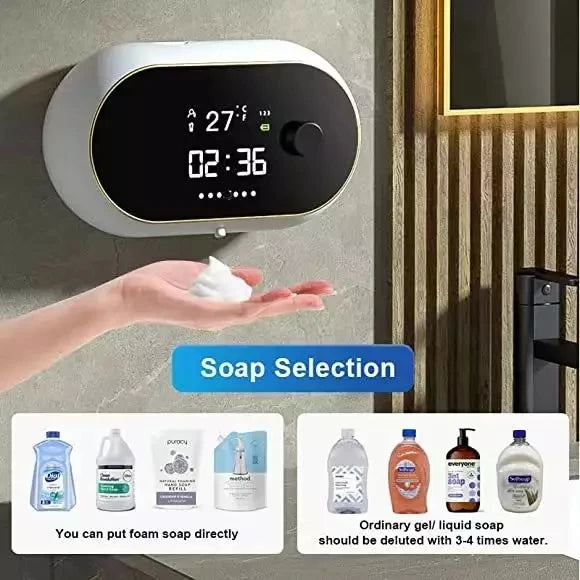 Creative Liquid Foam Soap Dispensers Time Temperature