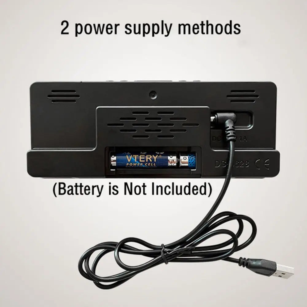 LED Digital Electronic Clock Backlight Large Number