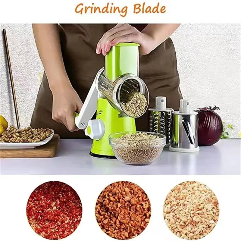 Multifunctional Roller Vegetable Cutter Hand Crank Home