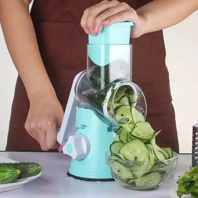 Multifunctional Roller Vegetable Cutter Hand Crank Home
