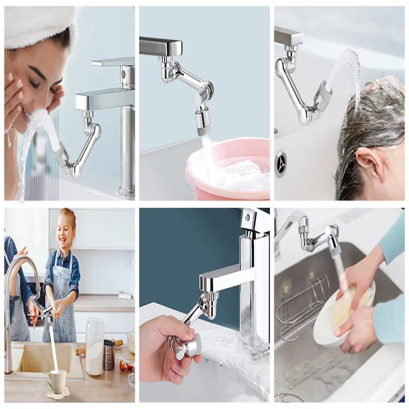 Metal 1080° Universal Rotation Faucet Sprayer Head
