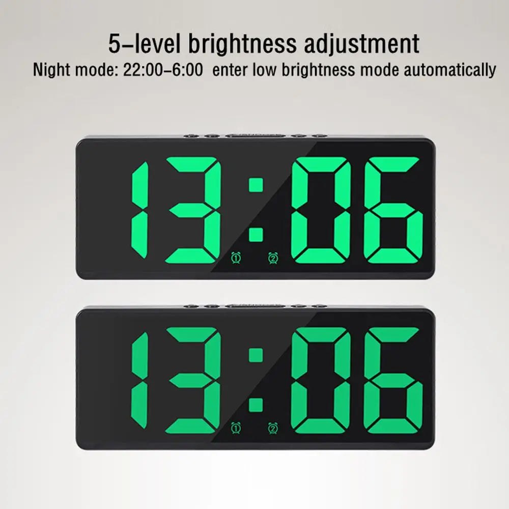 LED Digital Electronic Clock Backlight Large Number