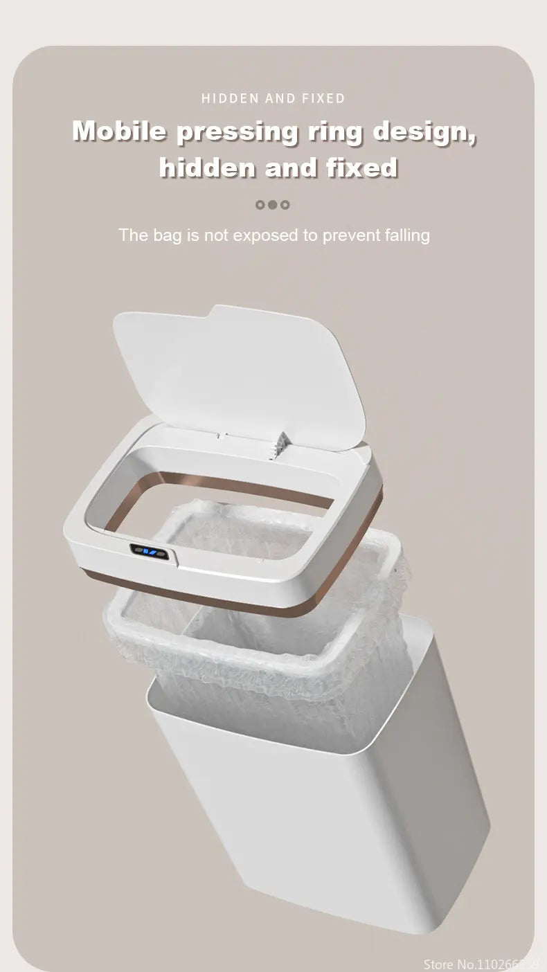 15/18L Smart Sensor Trash Can Garbage Bucket Waterproof