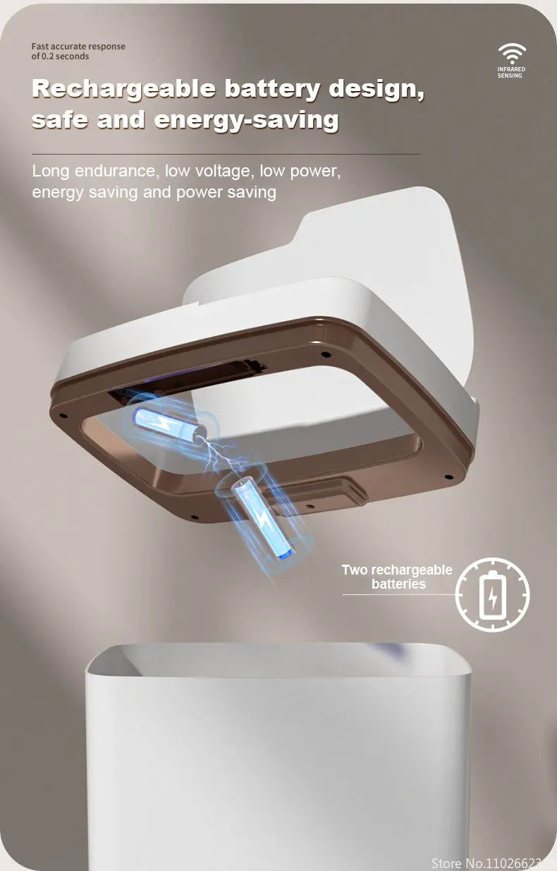 15/18L Smart Sensor Trash Can Garbage Bucket Waterproof