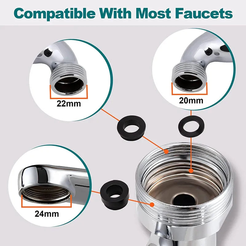 Metal 1080° Universal Rotation Faucet Sprayer Head