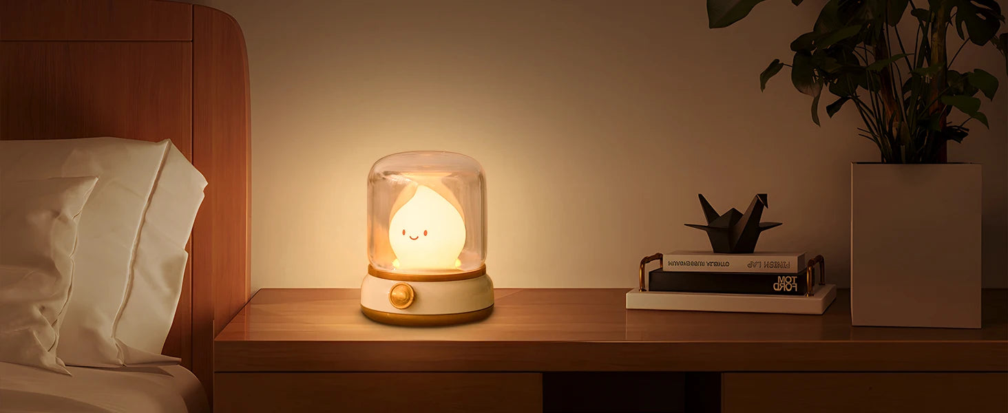 BANDIAN Mini Night Lamp Desktop LED Cute Flameless