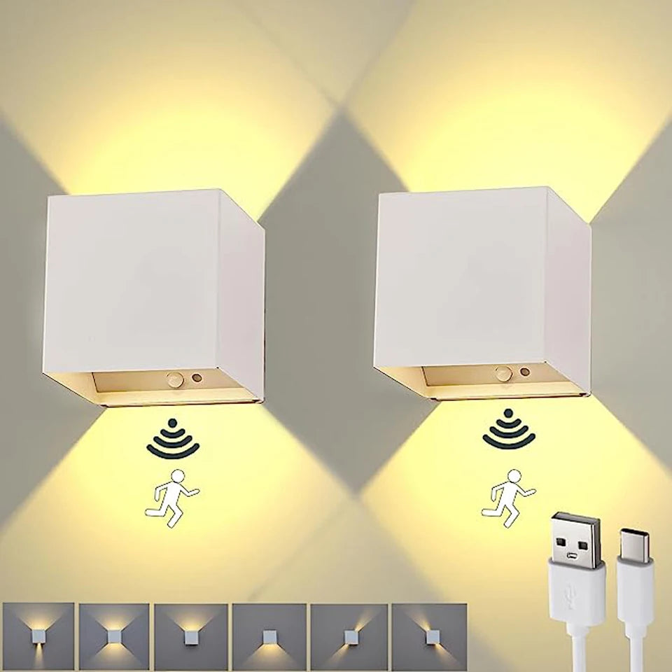 Litu LED Intelligent Motion Sensor Wall lamp 6W With Battery