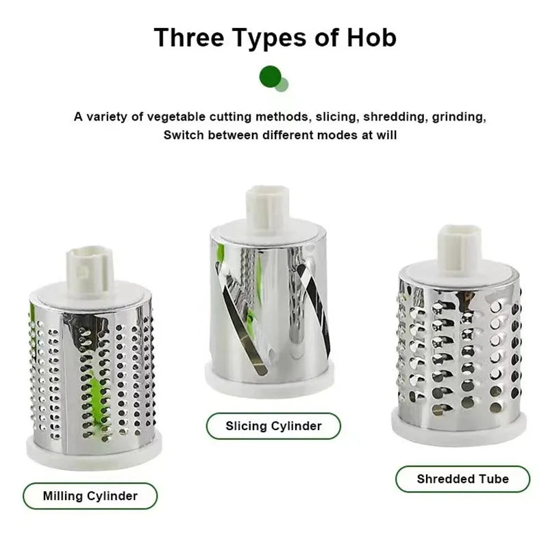 Multifunctional Roller Vegetable Cutter Hand Crank Home