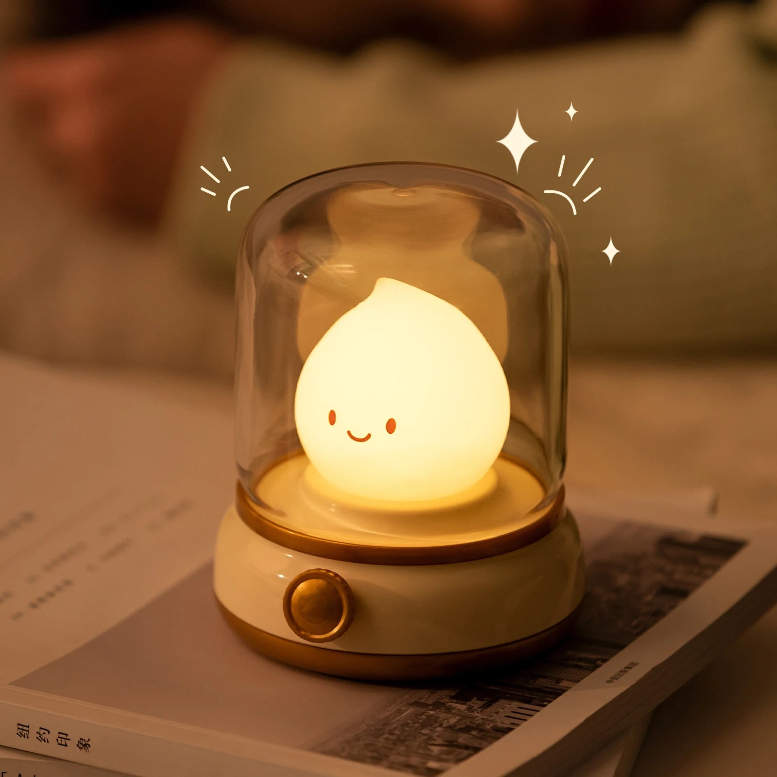 BANDIAN Mini Night Lamp Desktop LED Cute Flameless