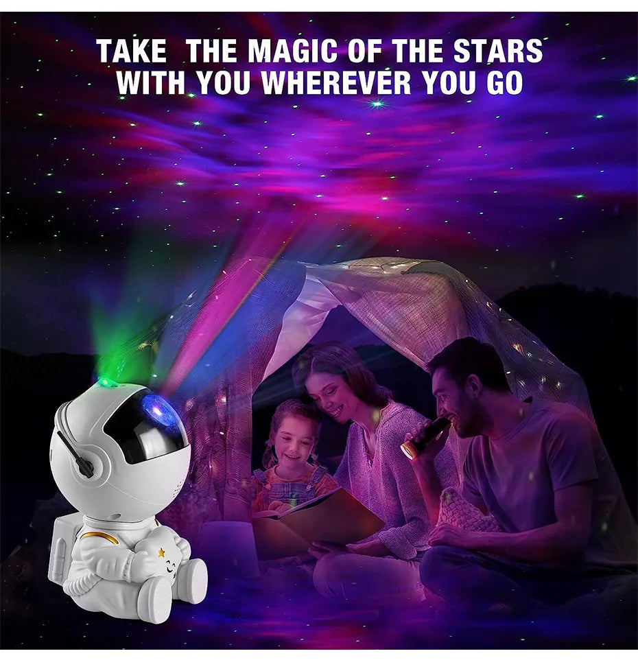 Galaxy Star Projector LED Night Light Starry Sky Astronaut