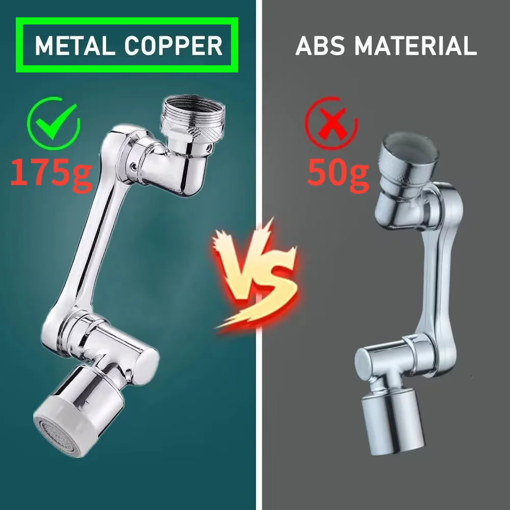 Metal 1080° Universal Rotation Faucet Sprayer Head