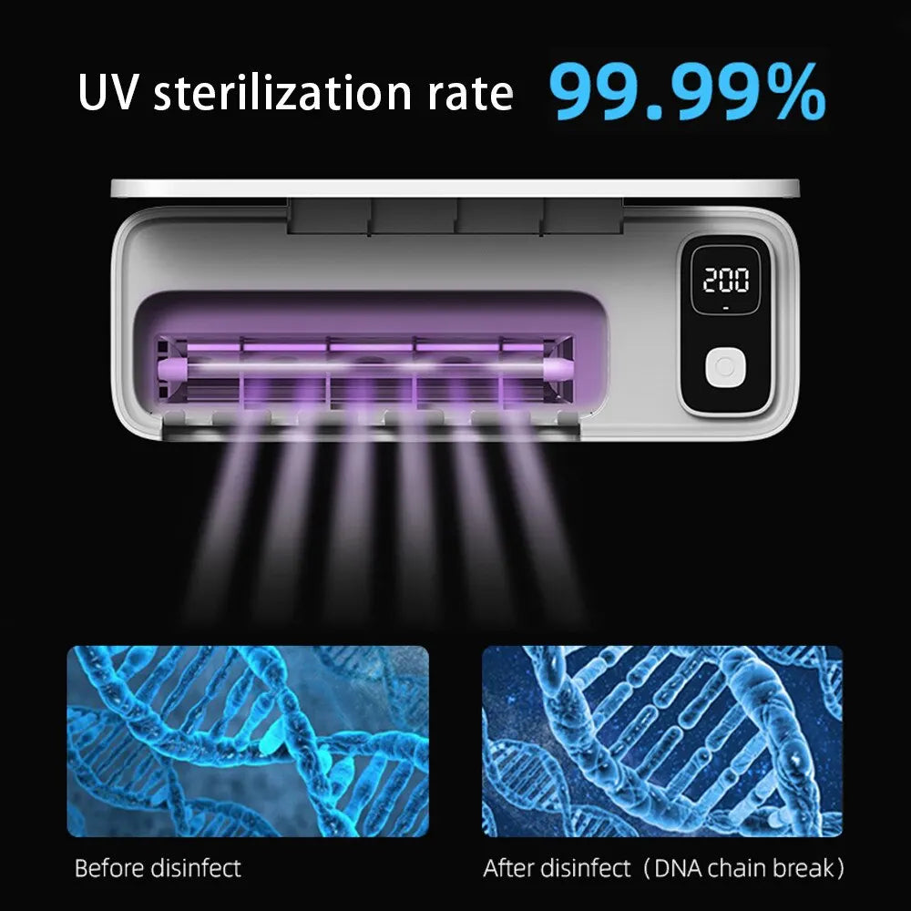 UV Toothbrush Sterilizer Rechargeable Fast Drying