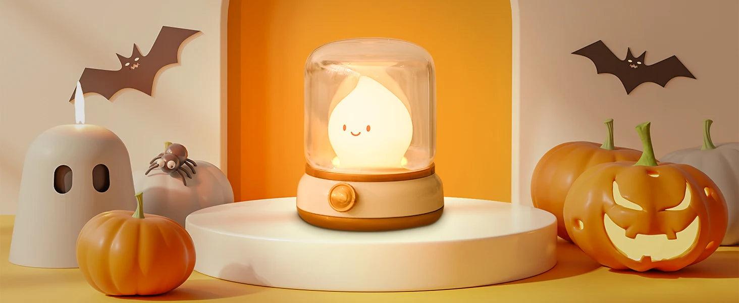 BANDIAN Mini Night Lamp Desktop LED Cute Flameless