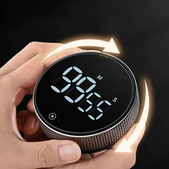 LED Digital Kitchen Timer Study Stopwatch Magnetic